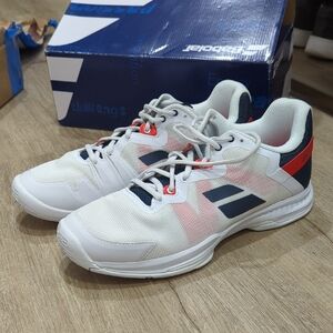 Babolat SFX3 White and Red Men's Tennis Shoes.